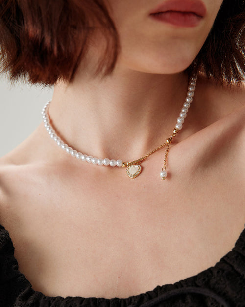 Alloy Pearl Necklace