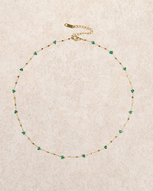 Green Titanium Steel Necklace
